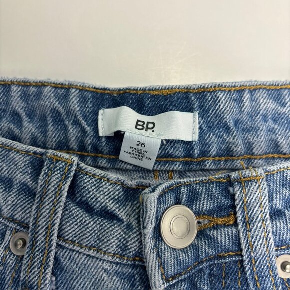 BP Be Responsible Wide Leg Distressed Women's size 26 Blue Denim Jeans - Picture 2 of 4